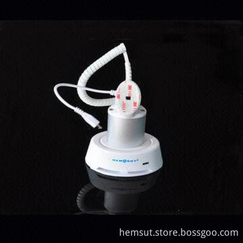 Security retail display stand for cell phones with alarm function